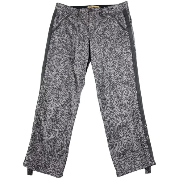 Democracy Ab Technology Cotton Blend Roll Up Cargo Capris - Grey/Black - 12 - Picture 1 of 13